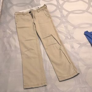 Boys 14 slim distressed khaki pants Abercrombie
